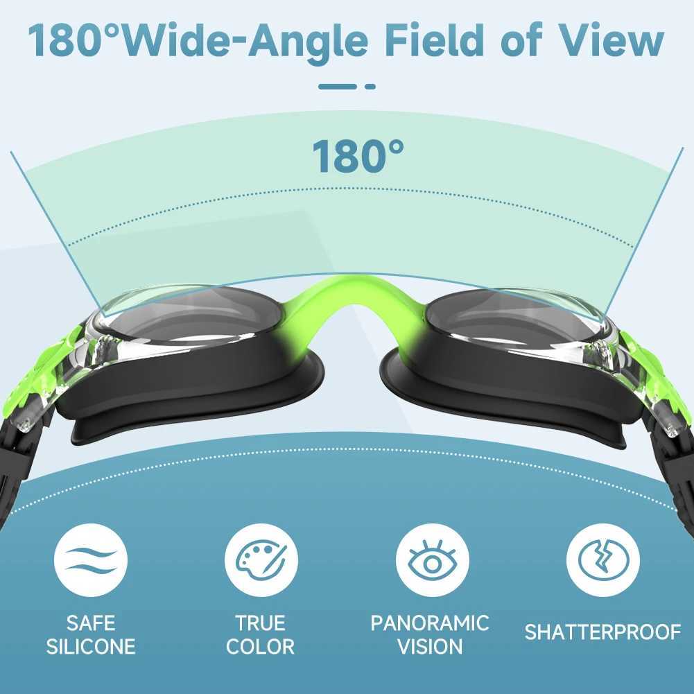 Findway Child Swimming Glasses Upgrade Waterproof Anti Fog UV Professional Diving Swimming Glasses Eyewear Kids for Age 3-10 Z250215