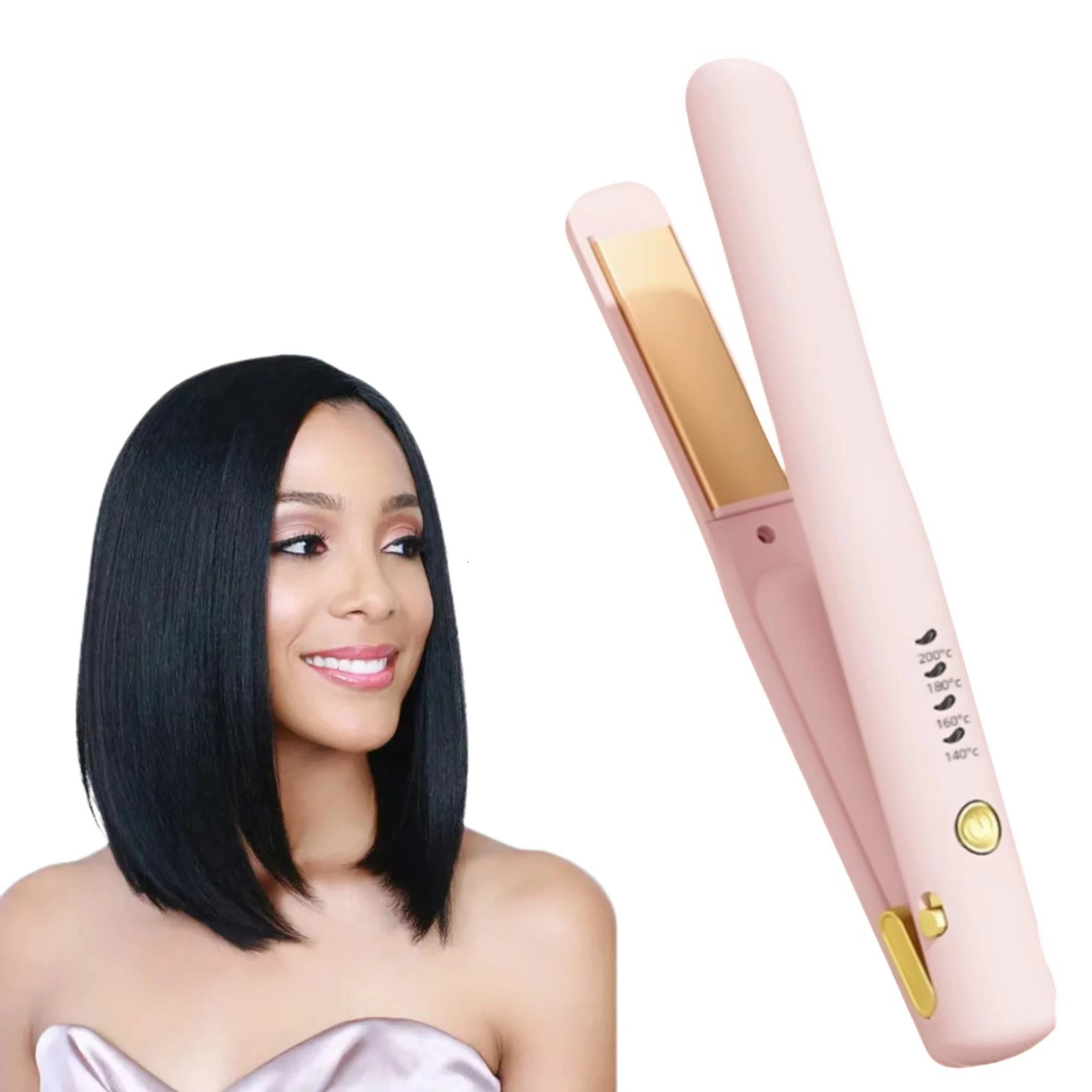 Wireless hair straightener mini portable USB intelligent temperature control upgraded anti scald portable charger party tra 250214