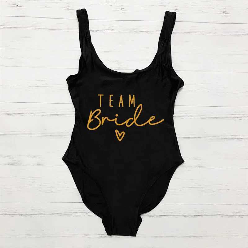 S-3XL Gold Print Team Bridal One Piece Swimsuit Team Womens Swimsuit Single Party Swimsuit Summer Beatles SwimsuitW250214