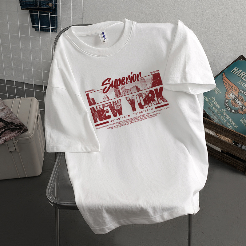 Designer Fashion Versatile Top Cotton Thick Round Neck Short Sleeve T-shirt Trendy 2025 Summer New Women Half Sleeve Loose