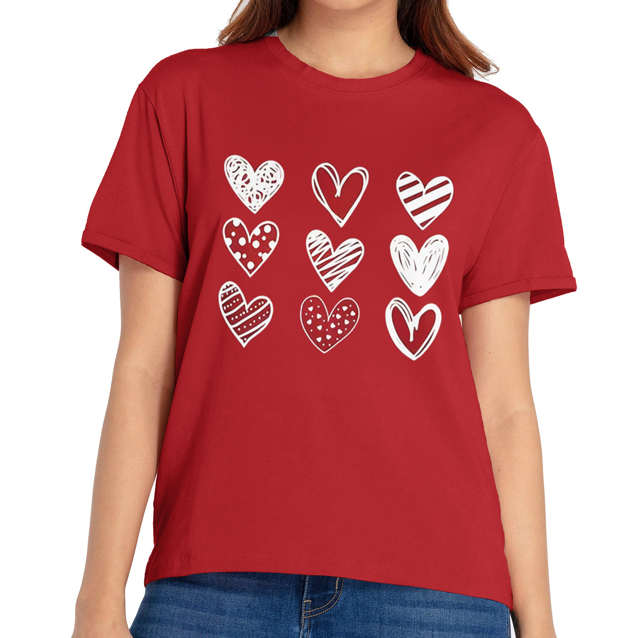 Designer New 2025 Spring/summer Fashion Trend Creative Headphones Short Sleeved Youth Popular Women T-shirt Begins
