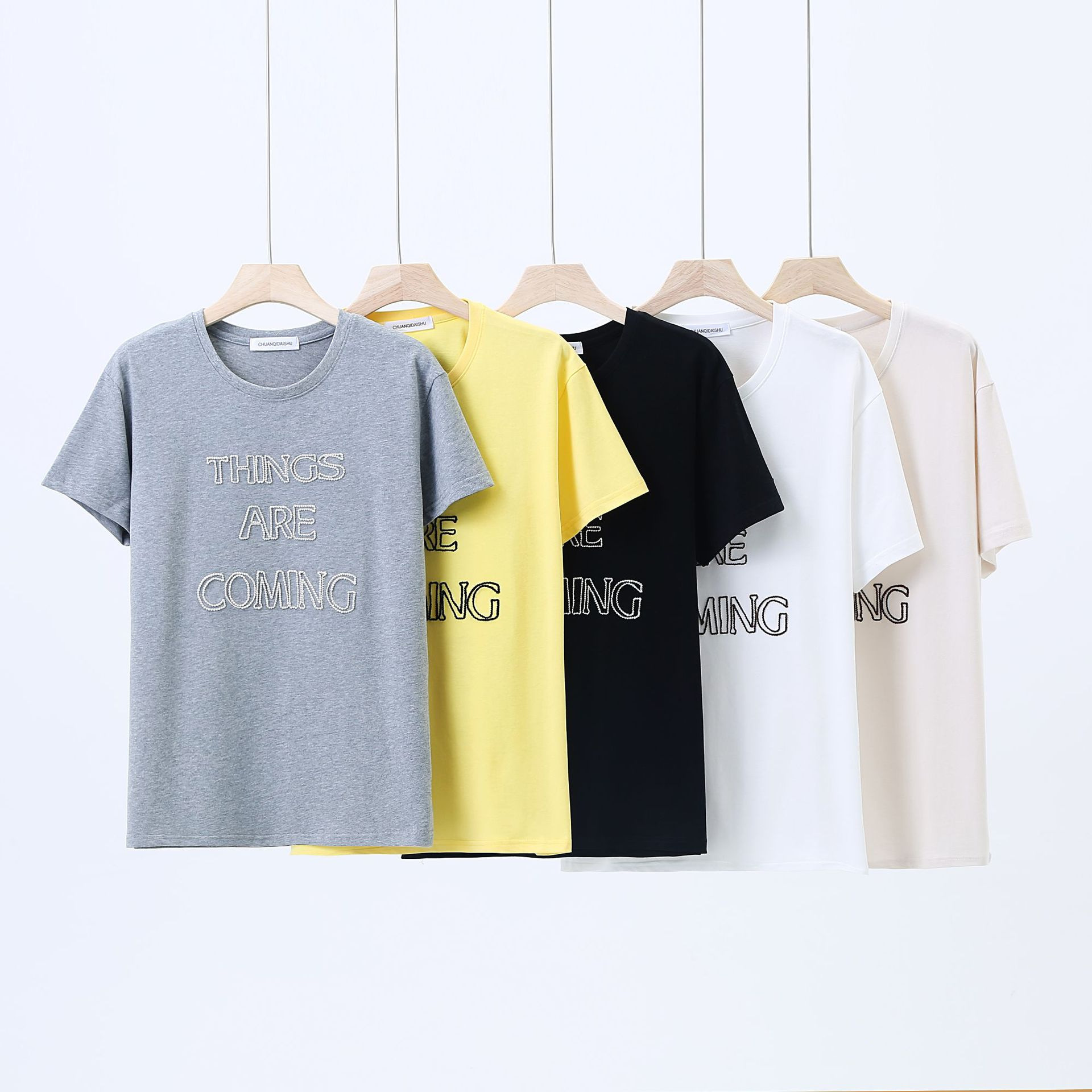 Designer Casual Trend Top Unisex Summer Round Neck Cotton Loose Lazy American T-shirt Simple Fashion Brand Short Sleeved