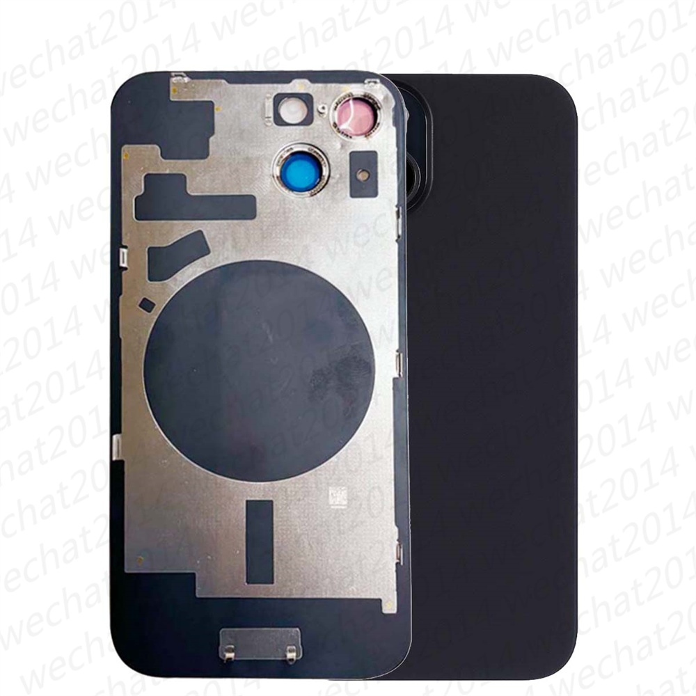 OEM Back Glass Housing Cover with Pre-installed Metal Plate for iPhone 14 15 Plus 16 Pro Max