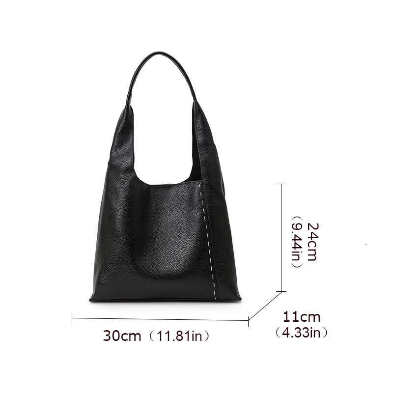 Aidrani Genuine leather original women's shoulder bag, large capacity handbag, 100% soft cowhide bag