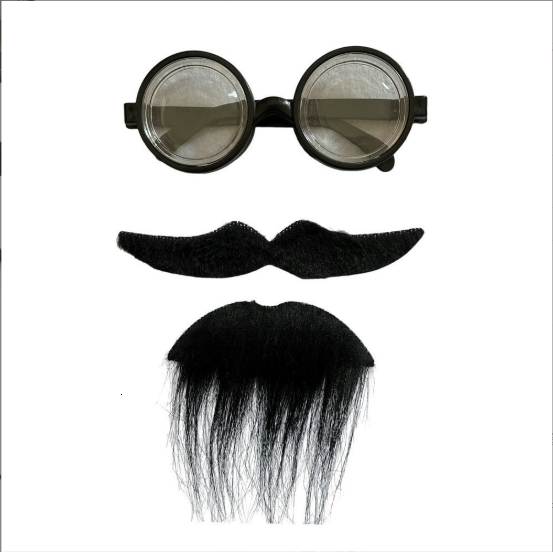 Halloween creative funny photobeard simulation props dance party funny beard men beard glasses