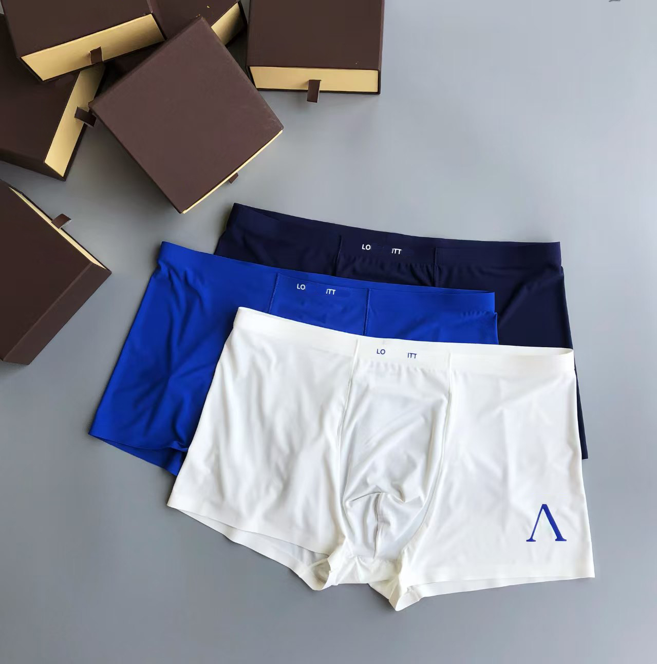 Mens Underpants Boxers Briefs Designer Letter Male Underpants Ice silk Shorts Men Underwear Boxers horts