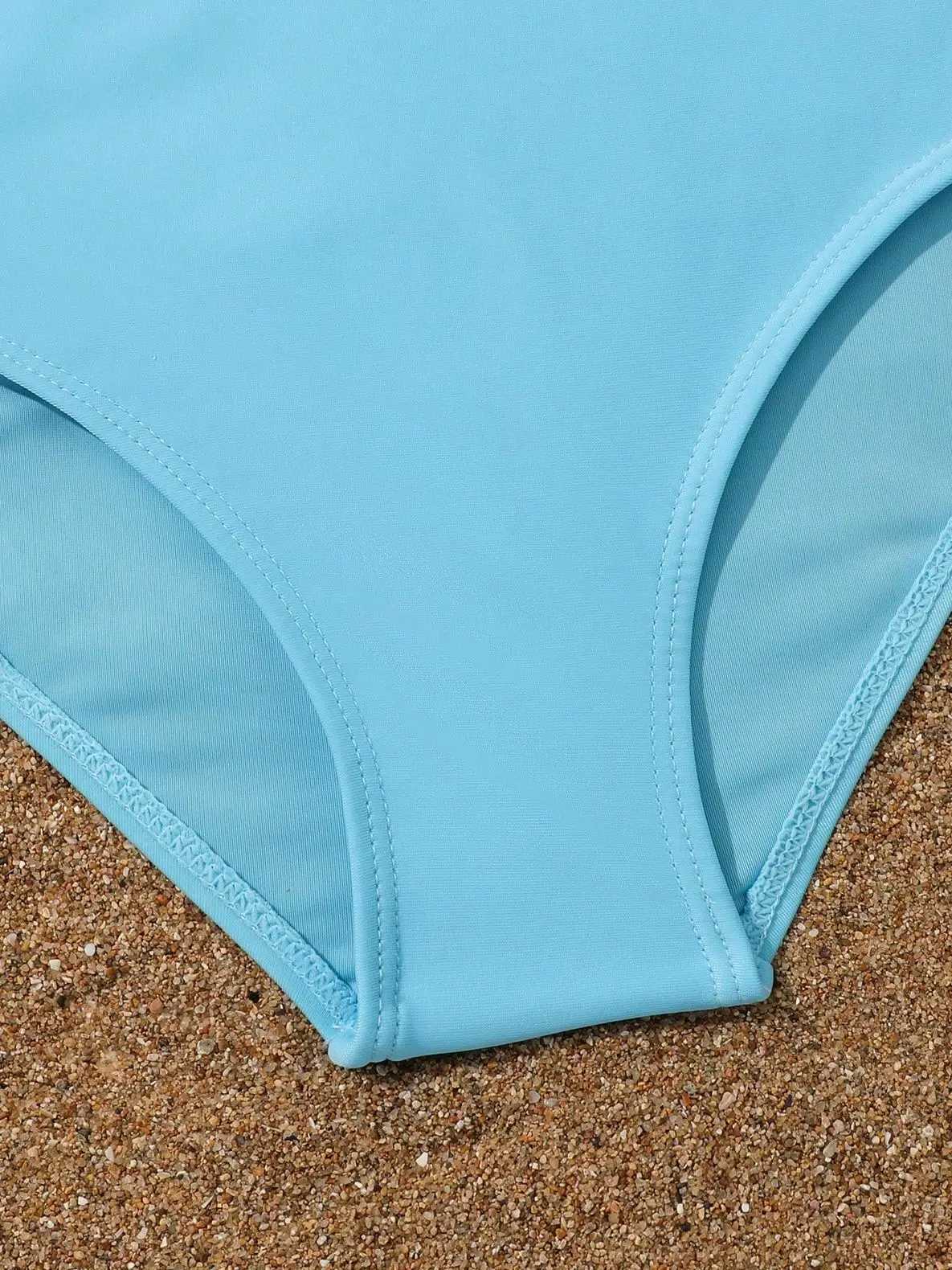 4 Pieces Bikini Top Skirt 2023 Girls Swimsuit Kids High Waist Swimwear Children Bathers Bathing Swimming Swim Suit BeachwearXJ250214