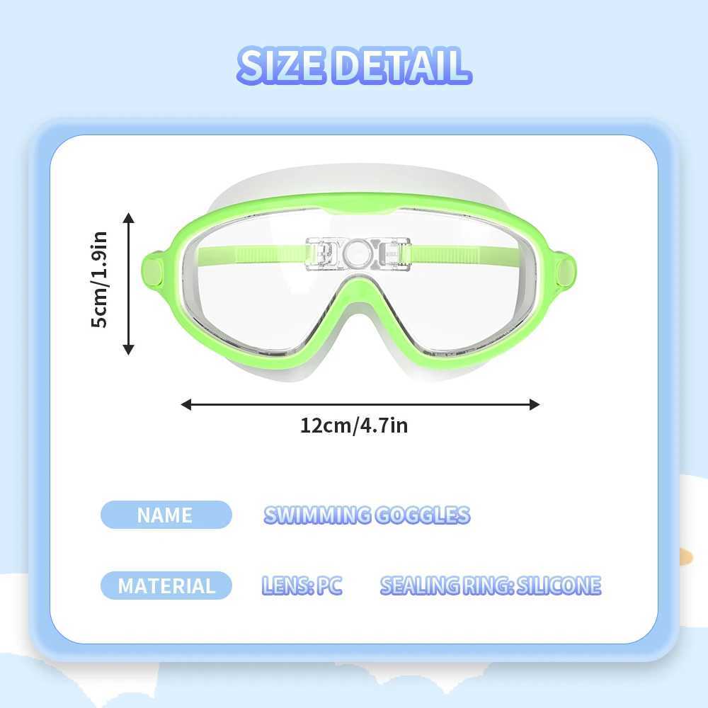 Swimming Goggles Kid Waterproof Swim Glasses Boys Girls Pool Beach Eyewear Children Anti-Fog Diving Goggles Mask Z250215