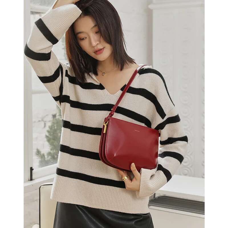 2024 Genuine Leather Women's Underarm Fashion Versatile Small Handbag High Quality Ladies Shoulder Crossbody Bags