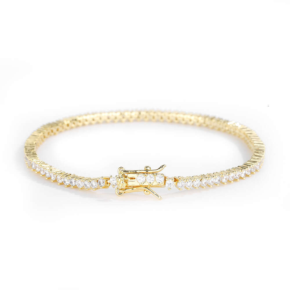 S pure sier single row hot selg moissanite bracelet 2mm 3mm 4mm 5mm tennis chain Tennis Chain