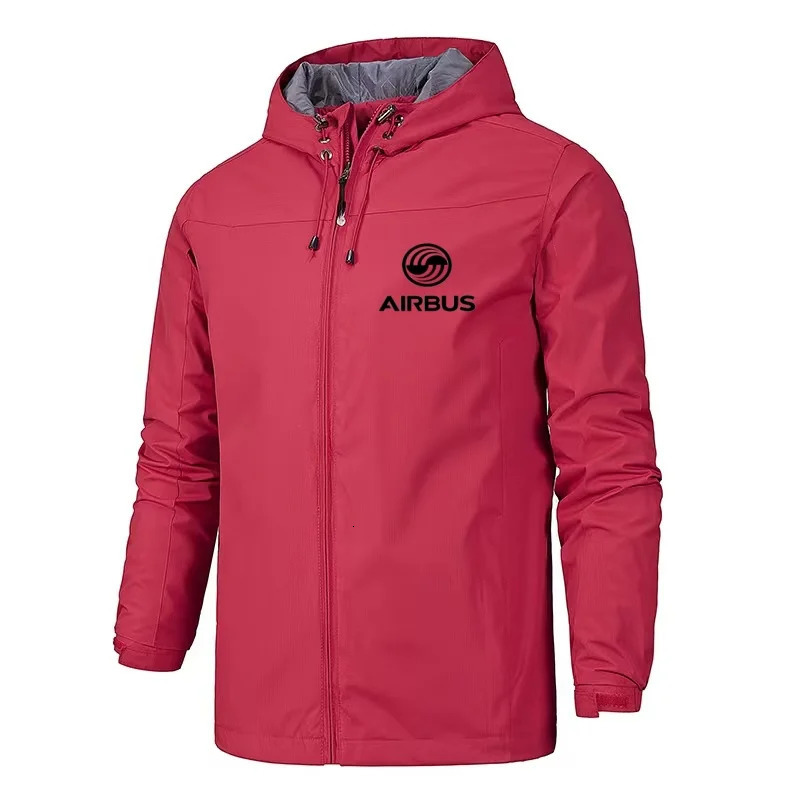 Mens Fashion Business Airbus Aviation Flight Windproof Clip Zipper Thin Hoodie Pilots Wear Autumn Jacket 250214