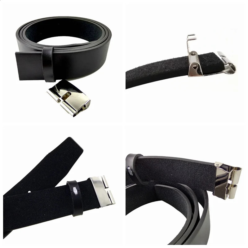 Belts Men High Quality Black Leather Belt Men with Union Jack British Flag Big Metal Belt Buckle Plus Size Belts 130cm 250214