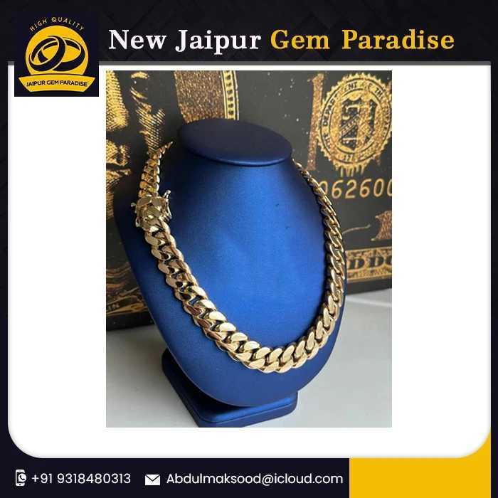 Handmade 18mm 22 Miami Cuban Link Chain 420grams Heavy Solid 925 Sterling Silver 14k Gold Plated Curb Hiphop Chain