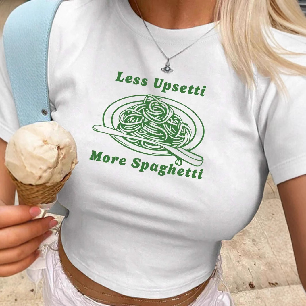 Designer 2025 New Personalized Street Fashion Printed T-shirt With Shoulder And Short Sleeved Slim Fit Top
