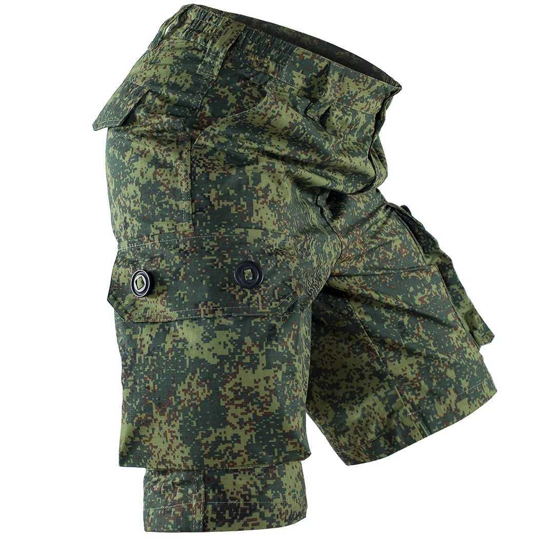 MEGE 2023 New Camouflage Casual Shorts Men Tactical Camo Cargo Short Pants Gym Running Hiking Short Sets Streetwear W250621