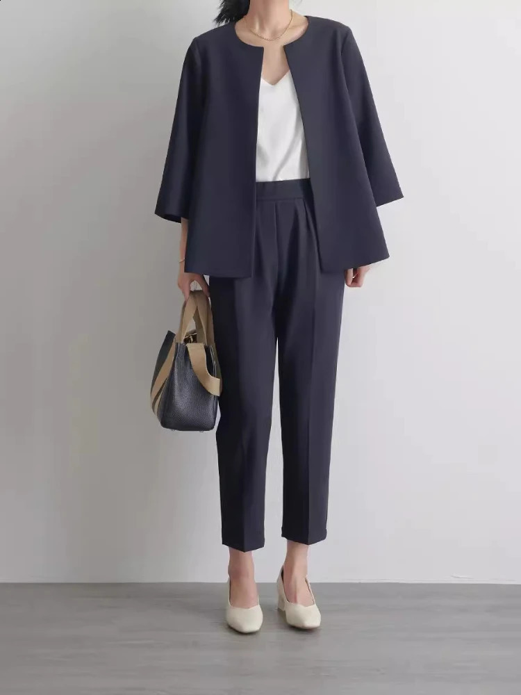 Fashion Elegant Pant Sets Womens Business Suits Ladies Suits Office Wear Formal Blazer Jacket Sets for Women 2 Pieces 250210