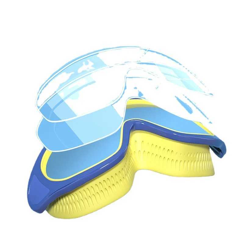 Children Swimming Goggles Caps Boys Girls Professional Diving Goggles Glasses Waterproof anti-fog Big Box Z250215