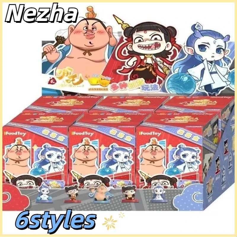 Blind Box Nezha Devil Childs Sea series Of Figure Ornaments Genuine Authorized Movies With The Same Peripheral Gift Free shipping