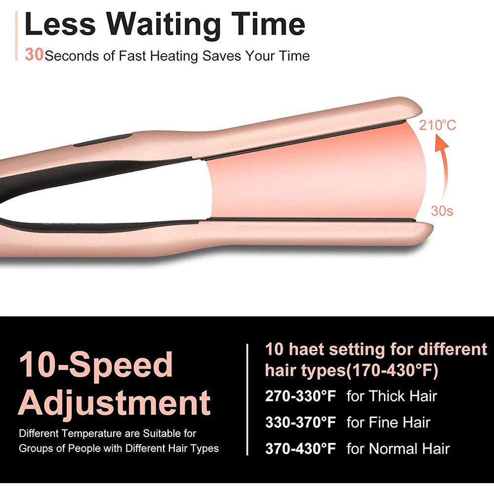 3/10 Inch Pencil Flat Iron Small Flat Irons for Short Hair Beard and Pixie Cut Mini Ceramic Tourmalin Hair Straightener 250214