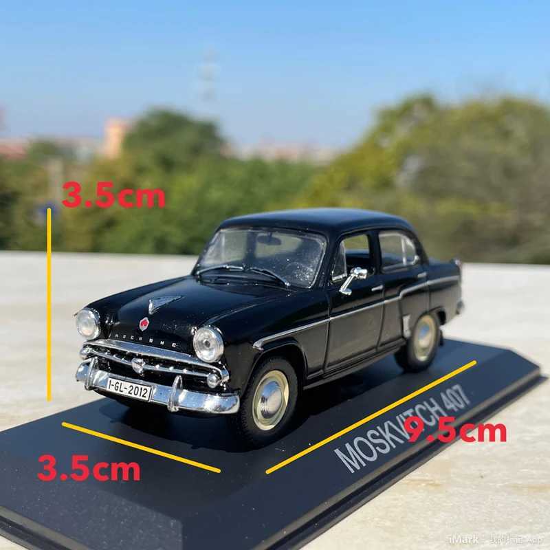 Top Quality 1/43 Moskvich 407 Alloy Classic Old Diecast Metal Retro Vintage Vehicles Car Model Simulation Collection Kids Toy Giftt250215
