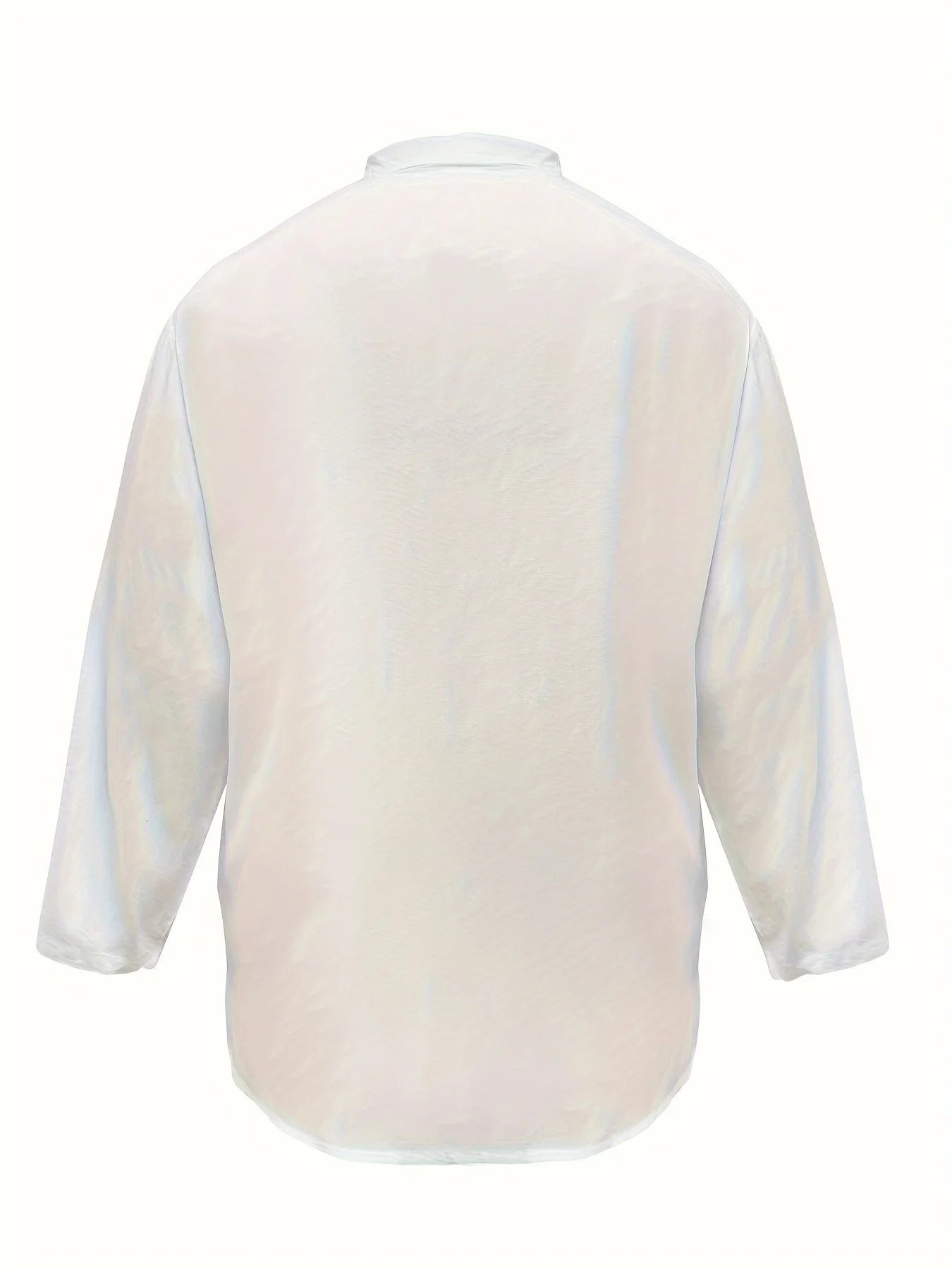 Plus size European and American Buckle Mid length Loose Shirt for Women 250210