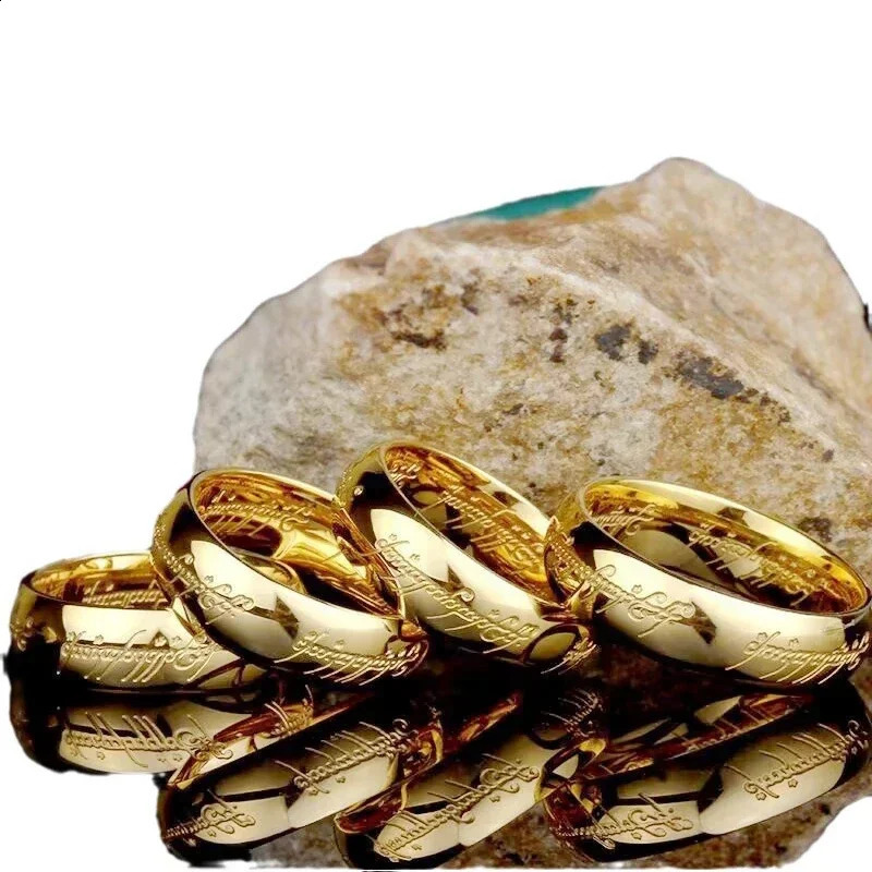 Stainless steel Language Rings for Unisex Fashion Accessories Jewelry 250213