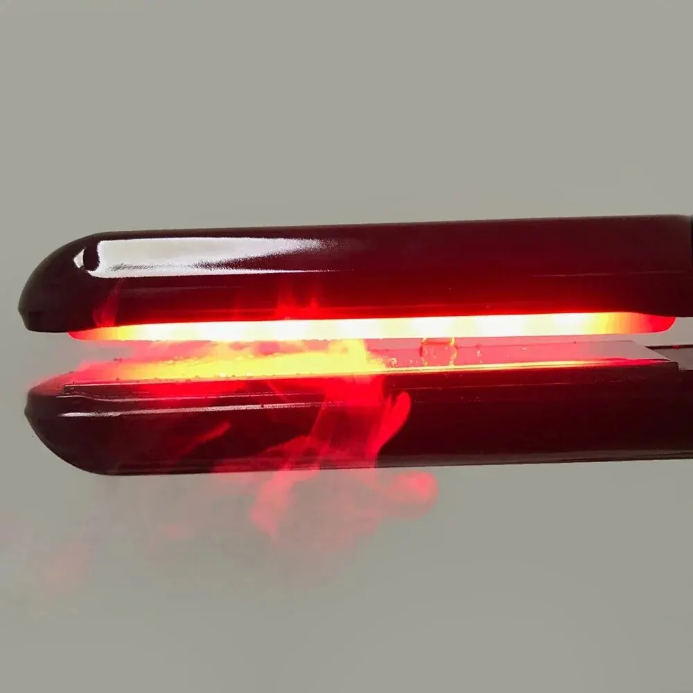 Straightener Ultrasonic Infrared Cold Care Iron Keratin Treatment for Frizzy Recovers the Damaged Hair Flat Irons 250211 S251015