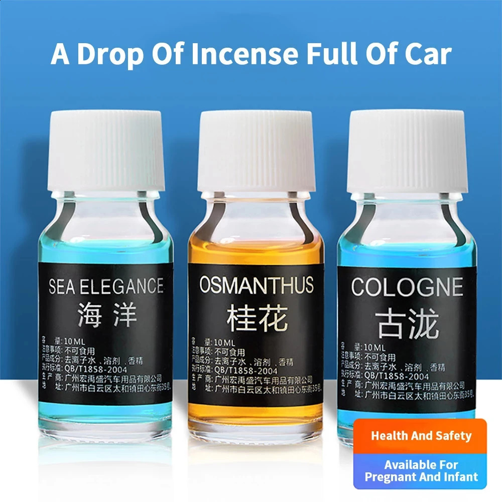 5mm/10mm Car Perfume Refill Air Freshener Natural Plant Essential Oil Car Outlet Vents Perfume Fragrance Humidifier Freshener 250214