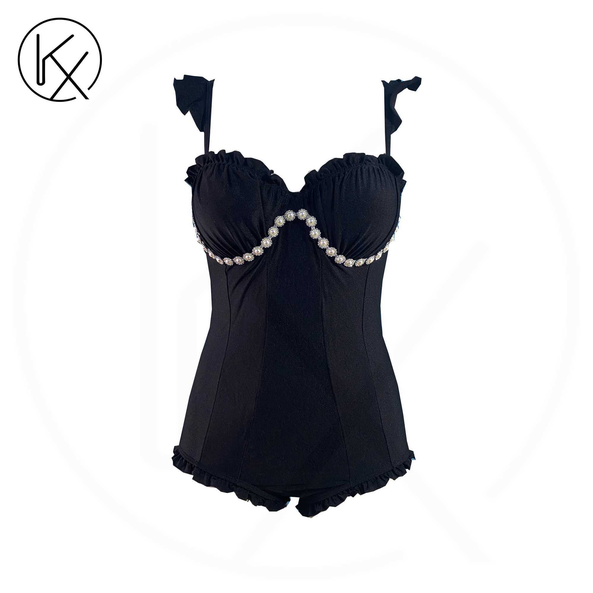 Kaixiggmm womens one-piece Lolita swimsuit sexy swimsuit camera dating swimsuit spark accessories essentialW250214