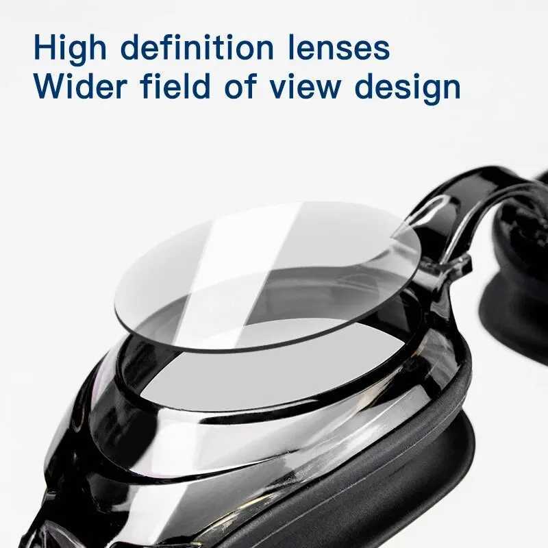 Swimming Goggles Waterproof And Anti-fog Flat Mirrors For Adults And Boys Silicone Swimming Goggles And Diving Goggles Equipment Z250215