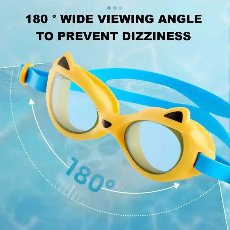Professional Kids Swimming Goggles Frame Anti-UV Children HD Lenses Pool Glasses Eyewear Anti Fog Adjustable Head Strap Z250215