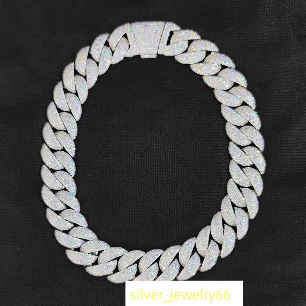 Nuoya High Quality 22mm Chunky Cuban Link Men Choker Jewelry Iced Out Full Diamond Cuban Link Chain Necklace for Women