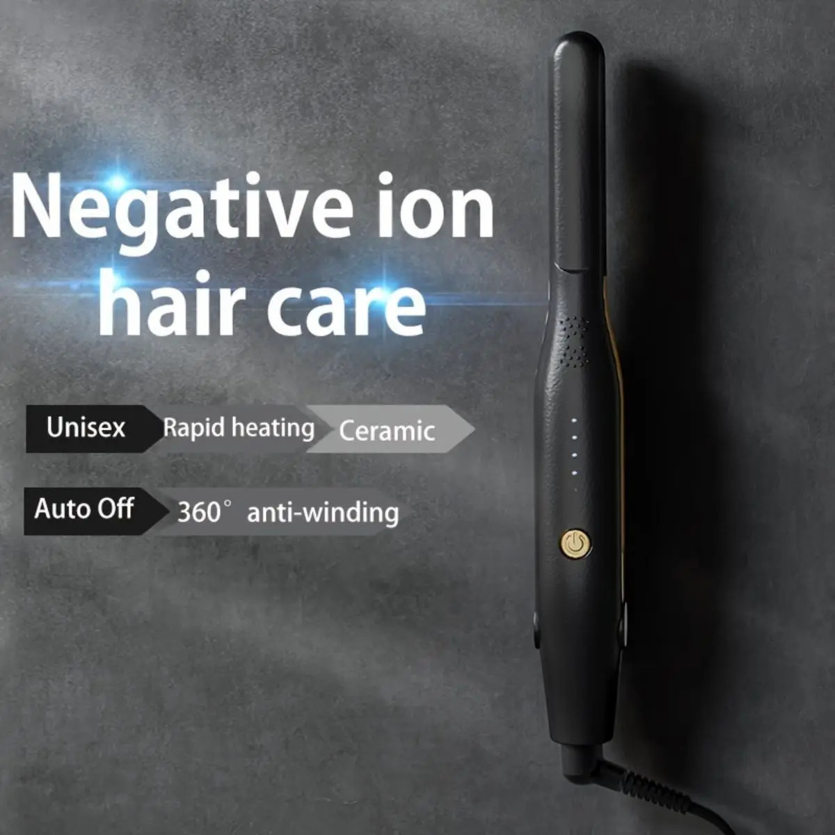 2 In 1 Hair Straightener Curling Iron Mini Pencil Flat Iron for Short Hair Beard StraighteneHome Hair Curlr Ceramic Hair Curlers 250214