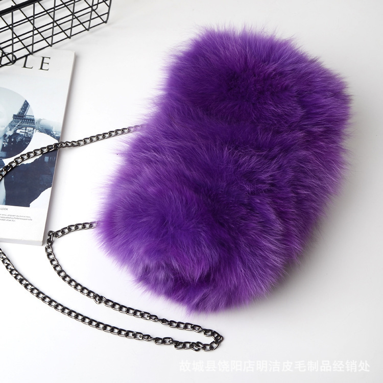 Autumn and Winter Women's Handbag Designer Handbag Warm Plush Shoulder Chain Shopper Wallet 2025 New Women's Single Shoulder Bag