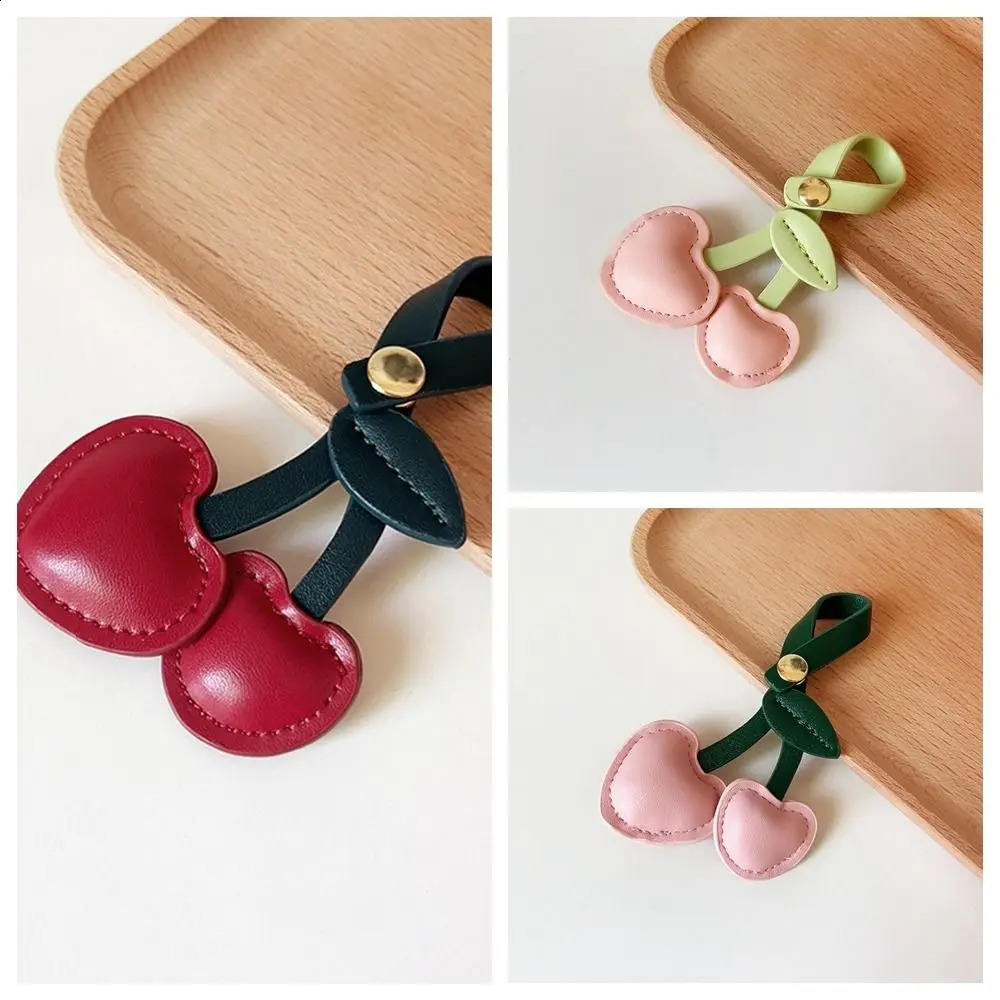 Keychain Cherry Key Chain Decoration DIY Craft Accessories Peach Heart Bag Pendant Bag Decoration Love Cherry Pendant Women/men 250214