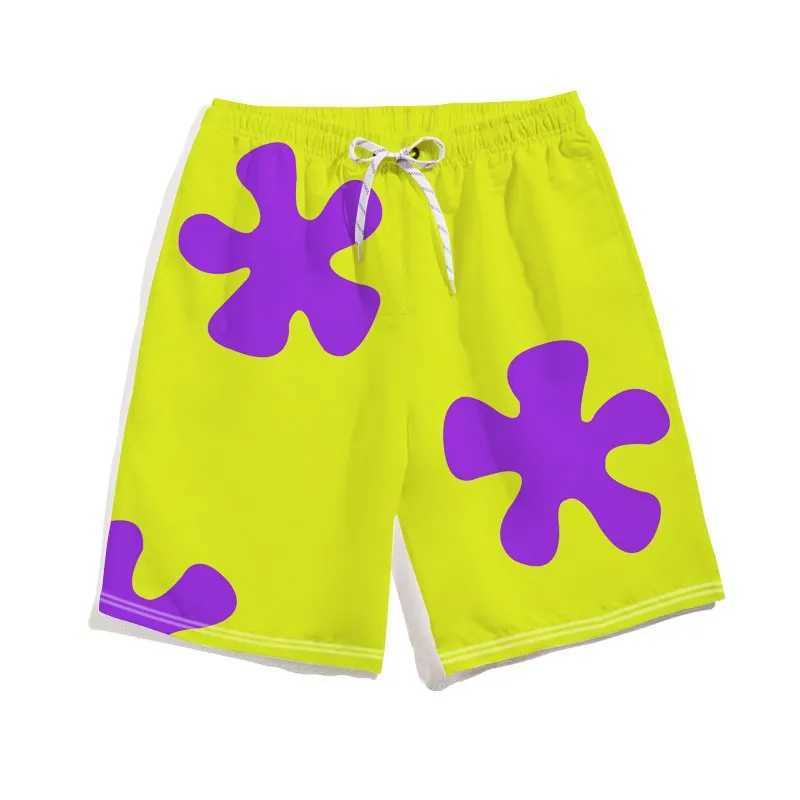 SquarePants Vacation Beach Pants Summer Couple SLeep Pants Quick drying Sports Pants Mens and Womens Casual Pants W250215