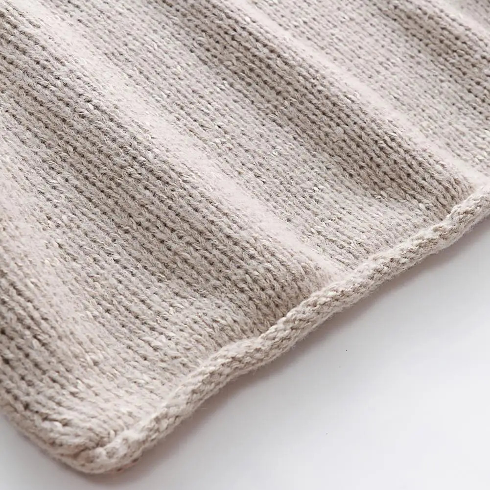 Autumn Winter Long Sleeve Off Shoulder Pullover Sweater O-Neck Solid Color Sweater Women Jumper Outerwear 250210