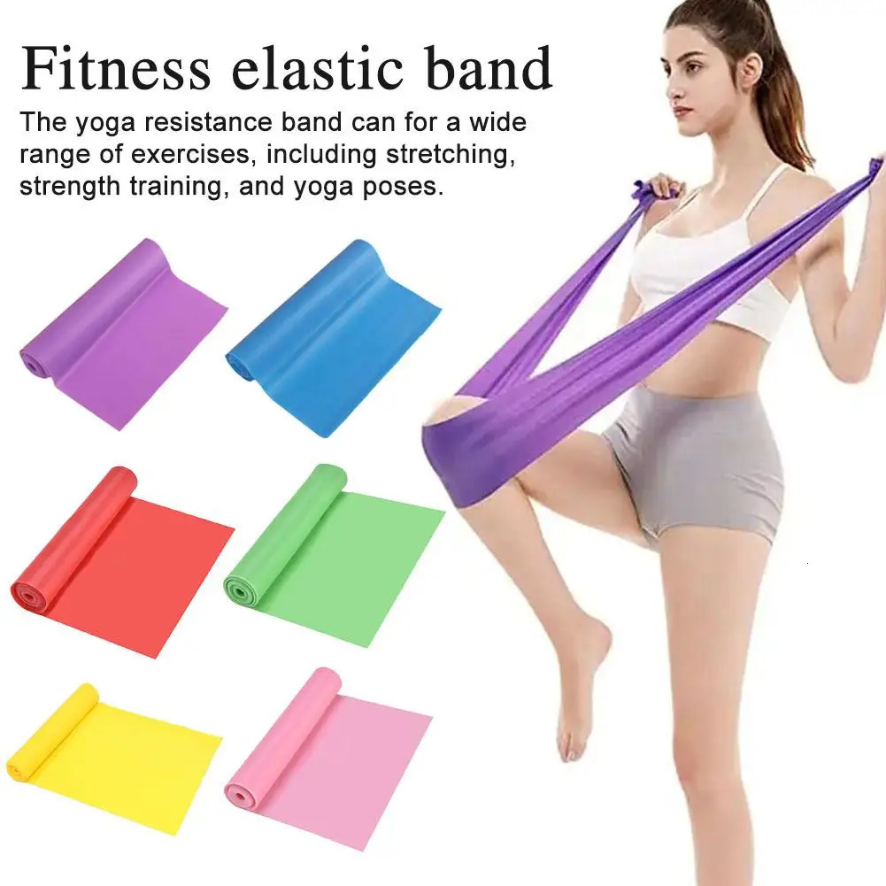 Yoga Exercise Resistance Belt Pilates Training Fitness Home Gym Elastic Natural Rubber Latex Accessories 250213