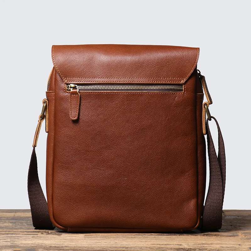 Men's Shoulder Sg Bags Vintage Fashion Satchel Bag Vegetable Tanned Leather Crossbody 9.7 Inch Mini Ipad Leathfocus