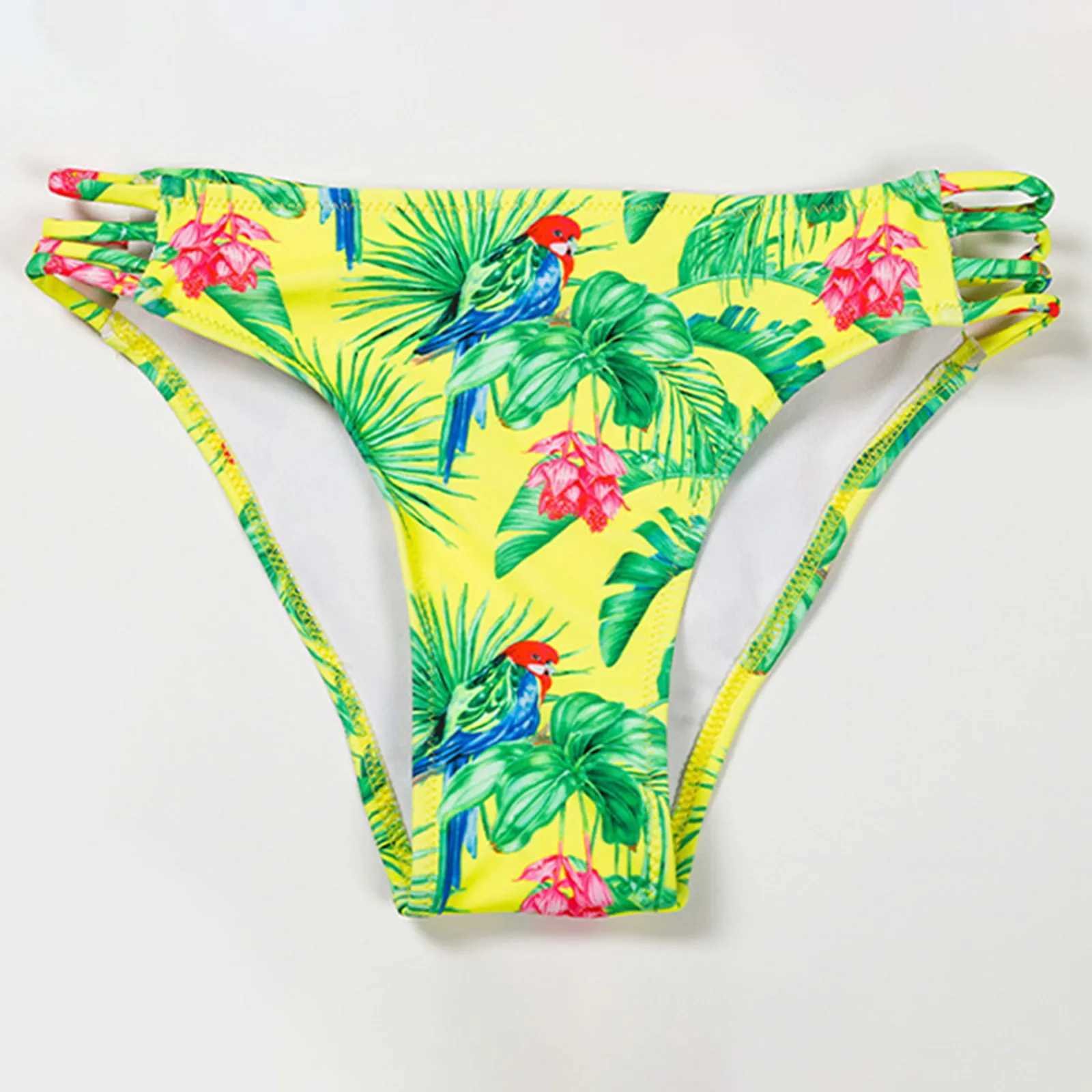 Swimming Wear Girls Toddler Summer Girls Floral Leaf Print Holiday Two Piece Swimwear Swimsuit Bikini Size 16 Swim SuitXJ250214