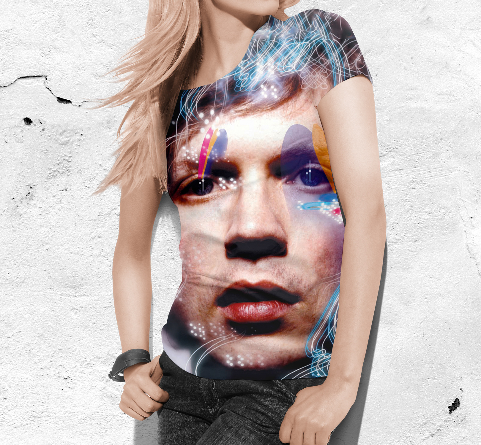 Designer Large Summer Sexy Short Sleeve 3D Printed Loose and Elegant Women T-shirt New Style