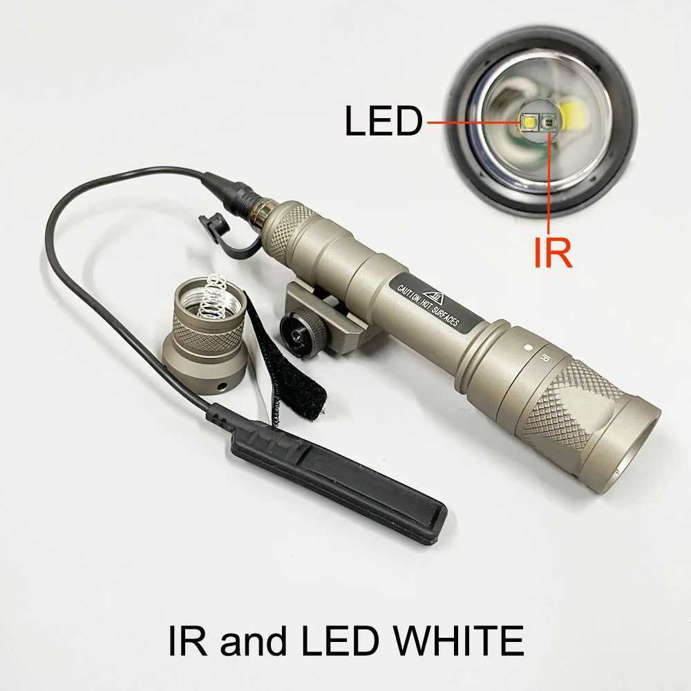 IR Light M600V-IR Infrared Fashlight Scout Light White Light IR Output 20mm Picatinny Rail with Prure Switch Hunting W250214