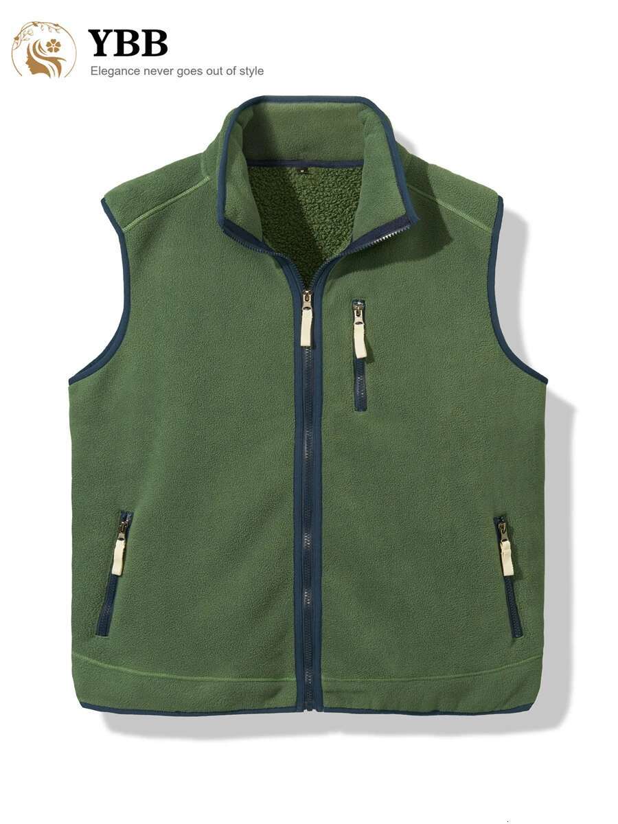 Mens Clothing Waistcoat Fleece Jacket Fall and WinterJackets Vests Fashionable Classic Outdoor Sleeveless Man Coats Vest
