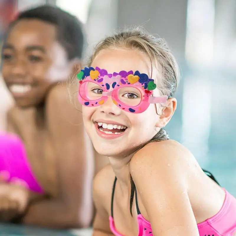 Swimming Goggles Anti-fog Waterproof Girl Pool Glasses With Earplug For KIDS Children Sports Diving Eyewear Z250215