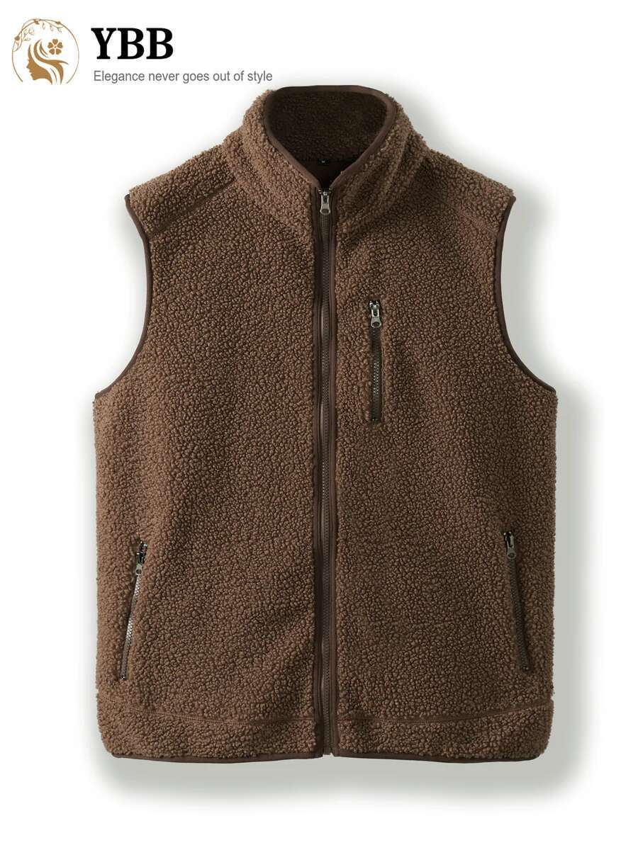 Mens Clothing Waistcoat Fleece Jacket Fall and WinterJackets Vests Fashionable Classic Outdoor Sleeveless Man Coats Vest
