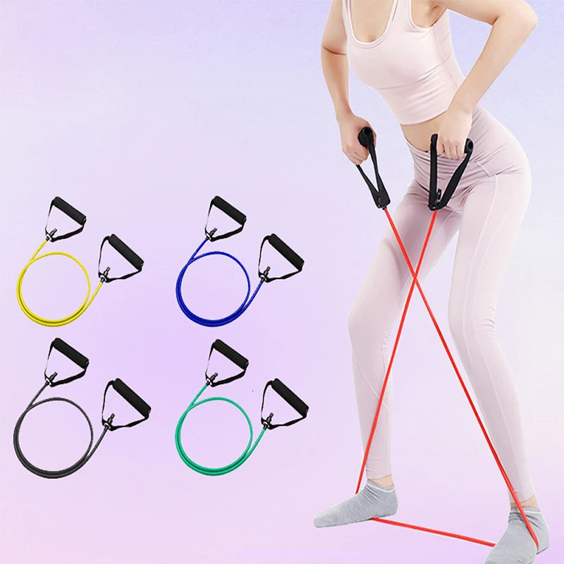 5 Levels Resistance Bands with Handles Training Exercise Tube Band Pull Rope Fitness Elastic Workouts Strength Equipment 250213