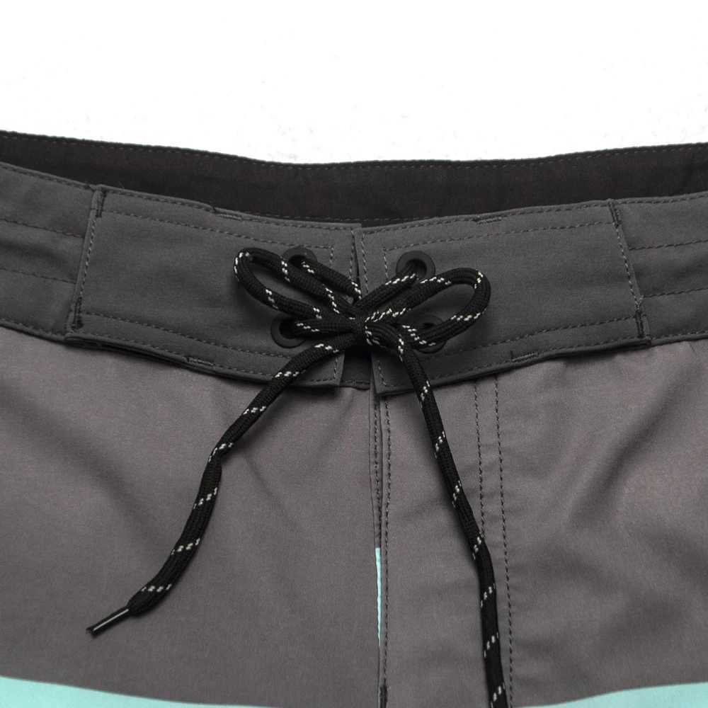 Bermuda Mens Swim Trunks Swimwear Beach Shorts Striped Boardshorts Homme Sport Gym Shorts Stretchy Quick-dry Fitness Shorts W250215