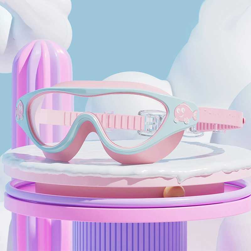 Swimming Goggles for Kids Waterproof and Anti Fog HD Diving Goggles Boys Girls Transparent PC Lenses Soft Frame Swim Equipment Z250215