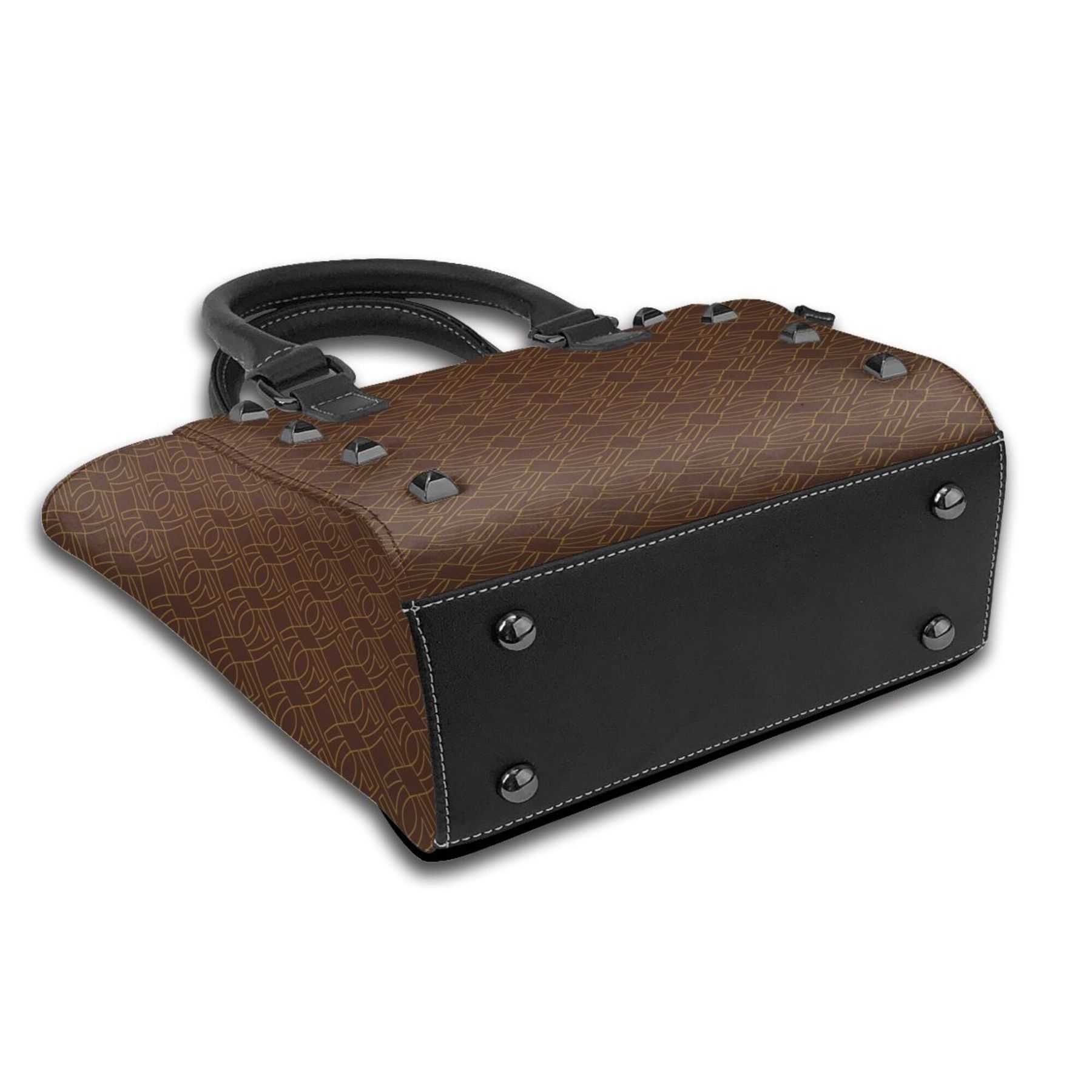 NXY Luxury Leather Rivet Shoulder Bag Cross Body Designer Bags Tote Bag Womens Handbags Vintage Print Messenger Purses 250215