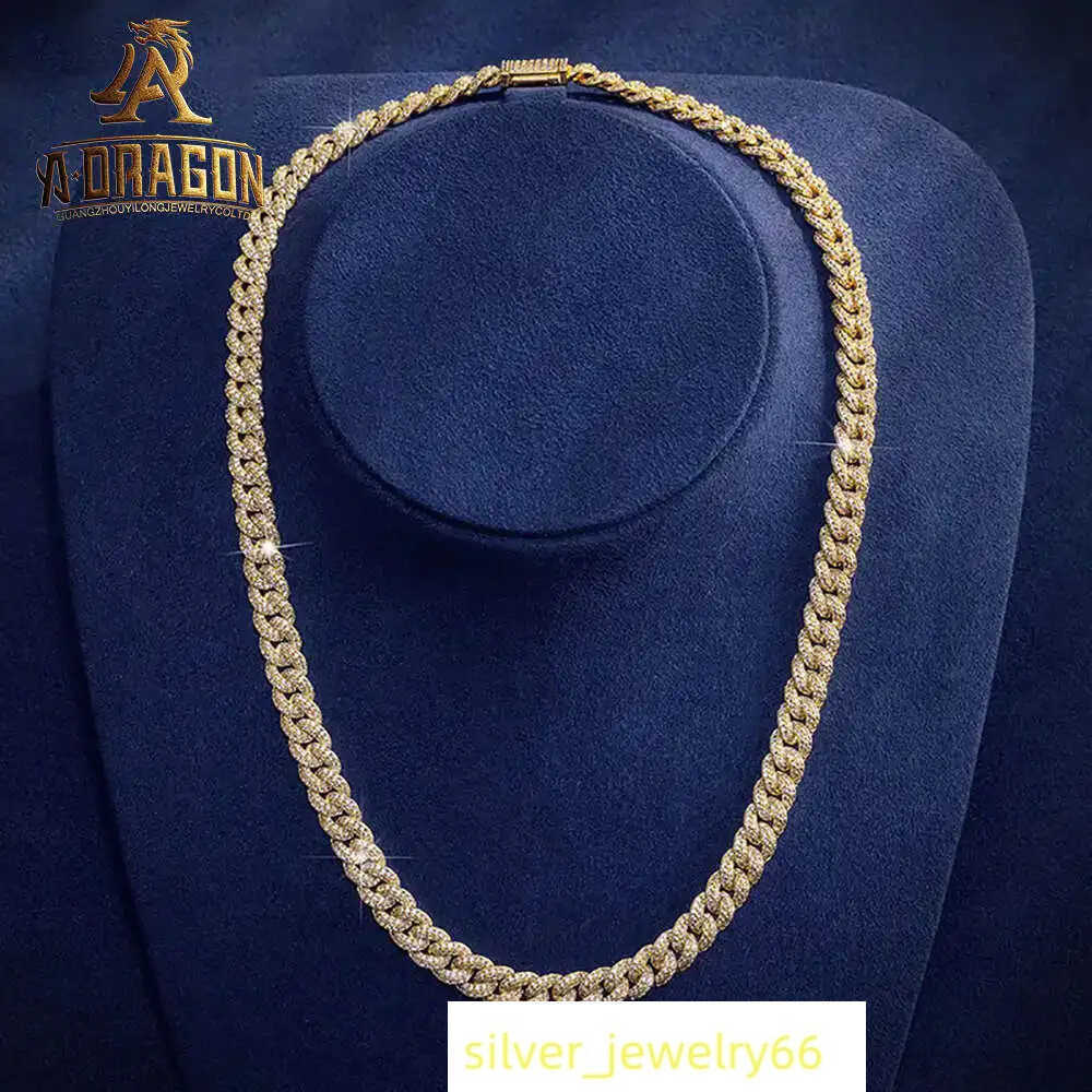 Custom 12mm Gold Miami Link Chain Hip Hop Style Real 10k 14k 5mm Solid Gold Miami Cuban Chain Necklace Fine Jewelry
